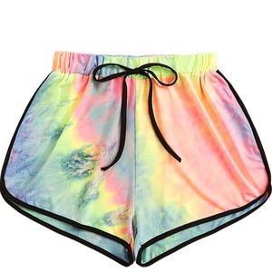 NWOT tie dye lounge/running shorts